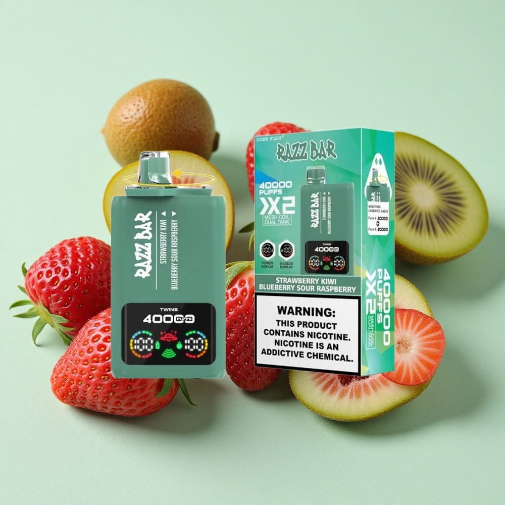 Razz Bar 40000 Puffs Једнократни Вапе Јагода Киви Боровница Кисела Малина