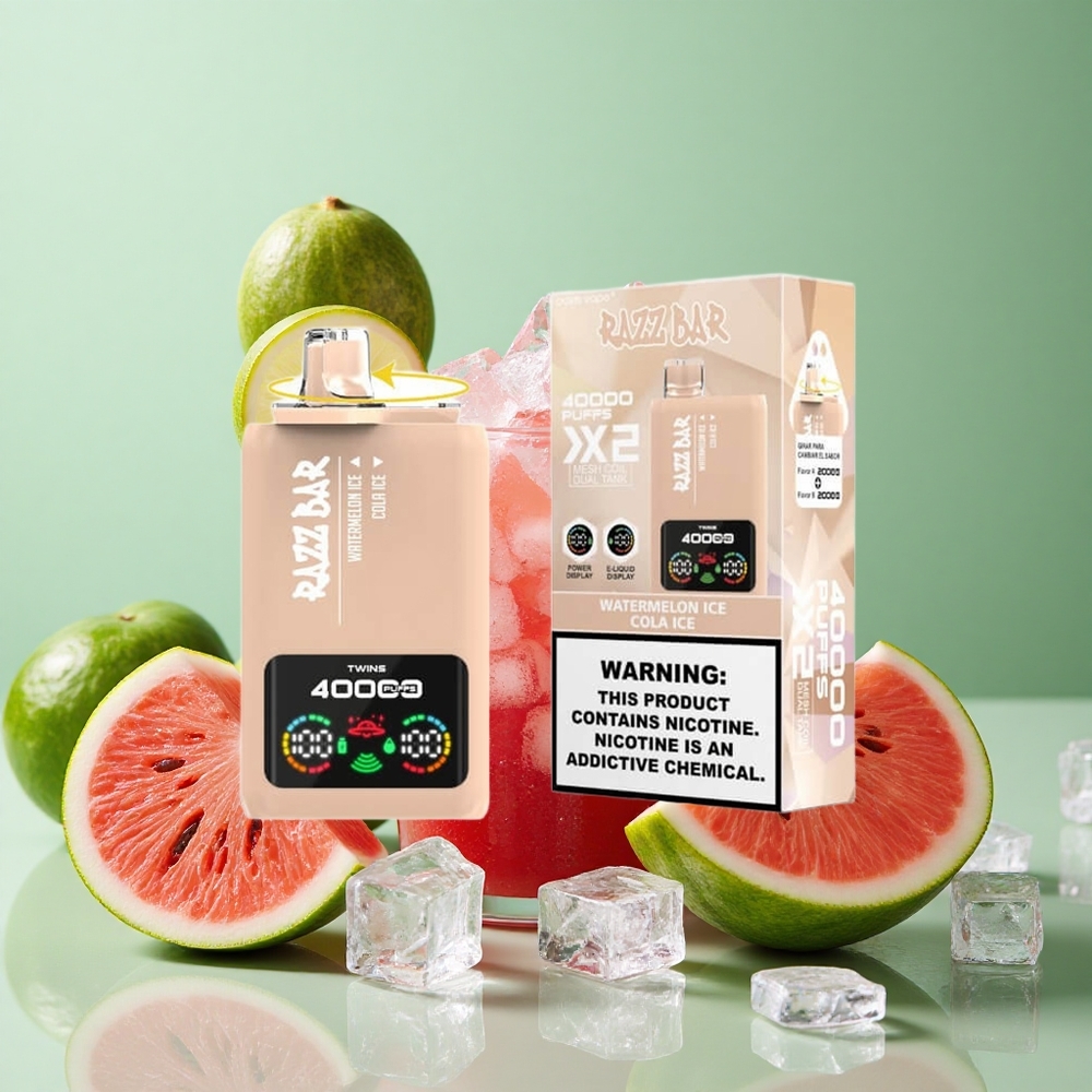 Razz Bar 40000 Puffs Једнократни Вапе Ледени од лубенице_Ледена кола