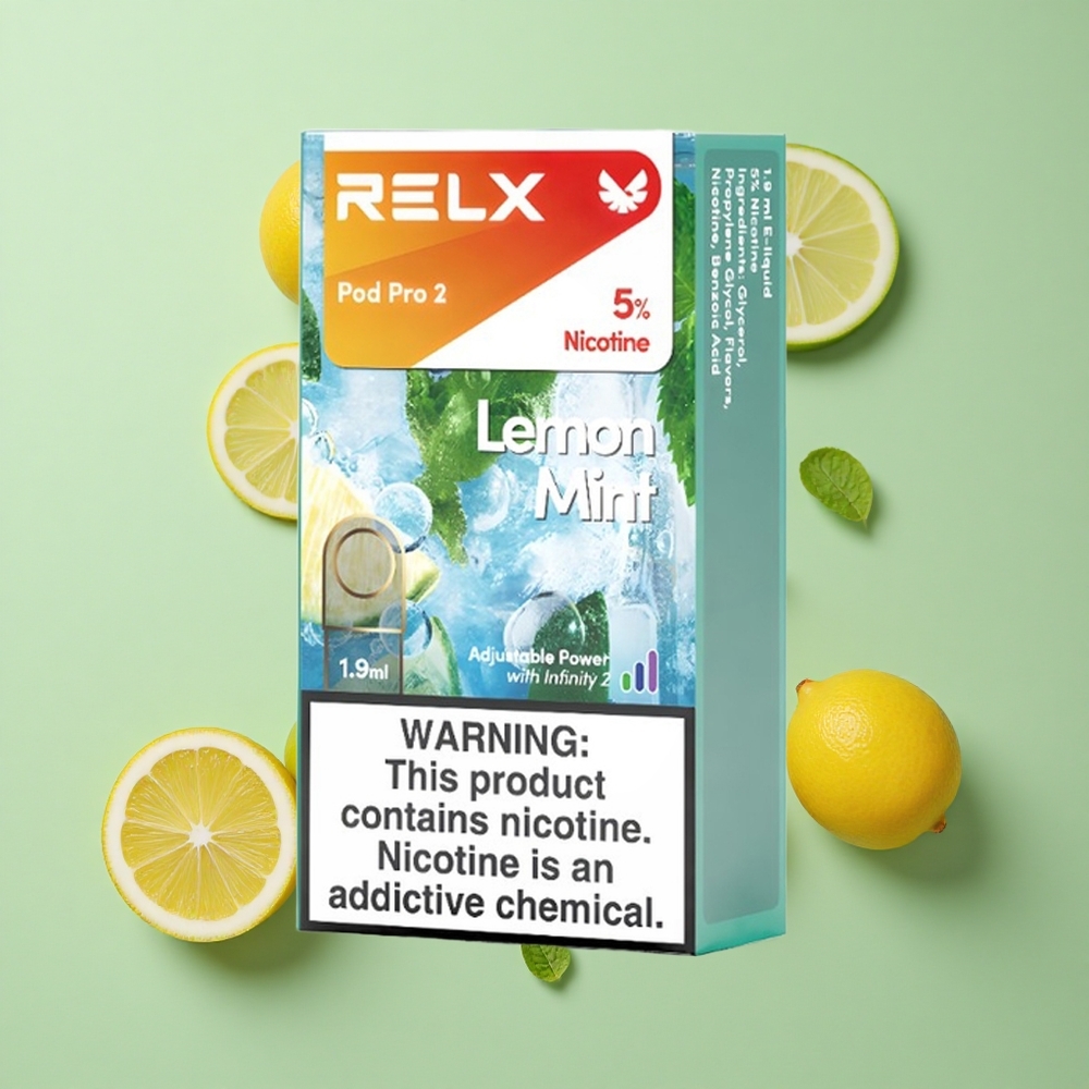 Relx Pod Pro 2 600 Povuci Limeta Menta 1.9ml 5% Никотин 3 Režima Podešavanja