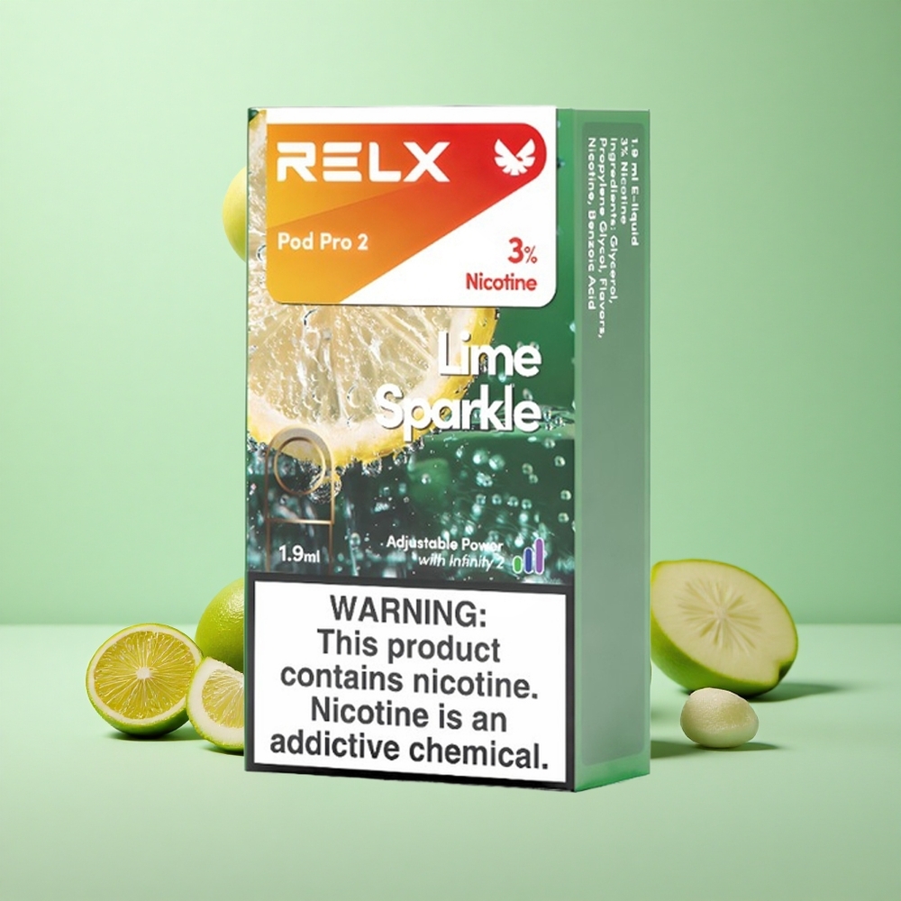Relx Pod Pro 2 600 Puffs 3% Никотин Limun Iskra 1.9ml 3 režima napajanja