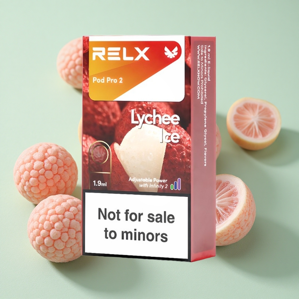 Relx Pod Pro 2 600 Puffs Liči Led Nicotine 0% 3 režima napona (Eco 5.5W, Smooth 6.5W, Boost 12W)