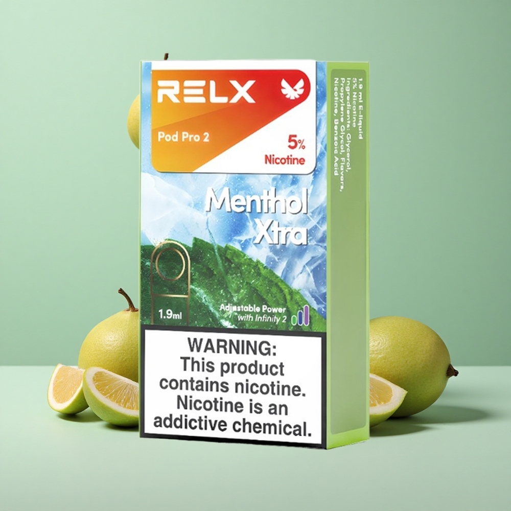 Relx Pod Pro 2 600 Puffs Mentol Xtra 1.9ml 5% Никотин