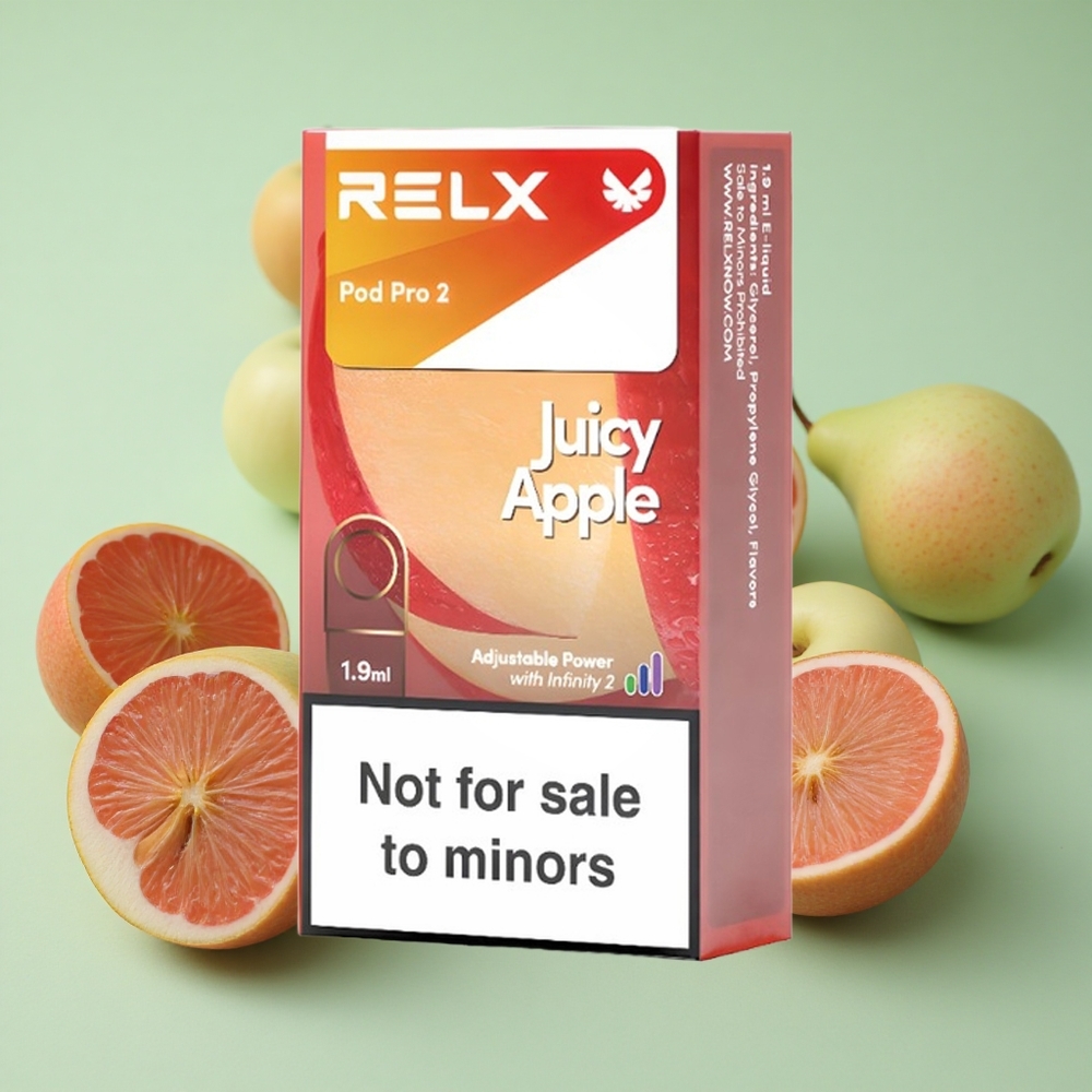Relx Pod Pro 2 600 Puffs Sok od Jabuke 1.9ml 0% Никотин