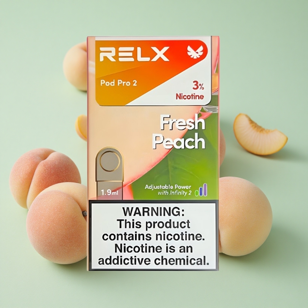 Relx Pod Pro 2 600 Udimaja 3% Niktina Breskva 1.9ml 3 Režima Podešavanja Napona