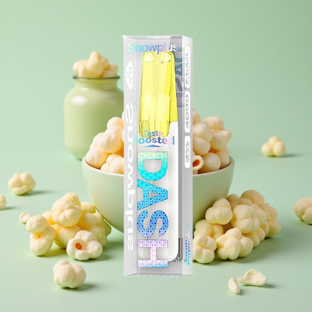 Snowplus Dash 4000 Puffs Уређај за једнократну употребу Vanila Kokice 7.5ml 5%