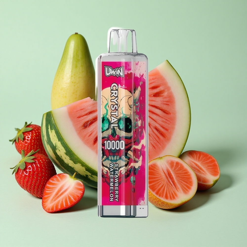Uwin Crystal 10000 Puffs Једнократни Вапе Jagoda Lubenica са 18ml Капацитет Е-течности