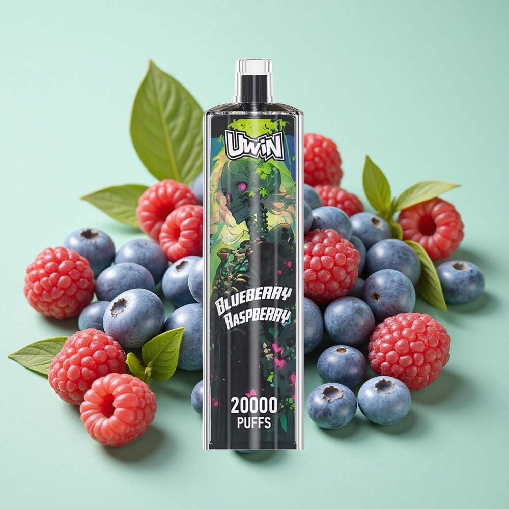 Uwin Shisha Hookah Crystal 20000 Puffs Borovnica Malina 22ml Mesh coil