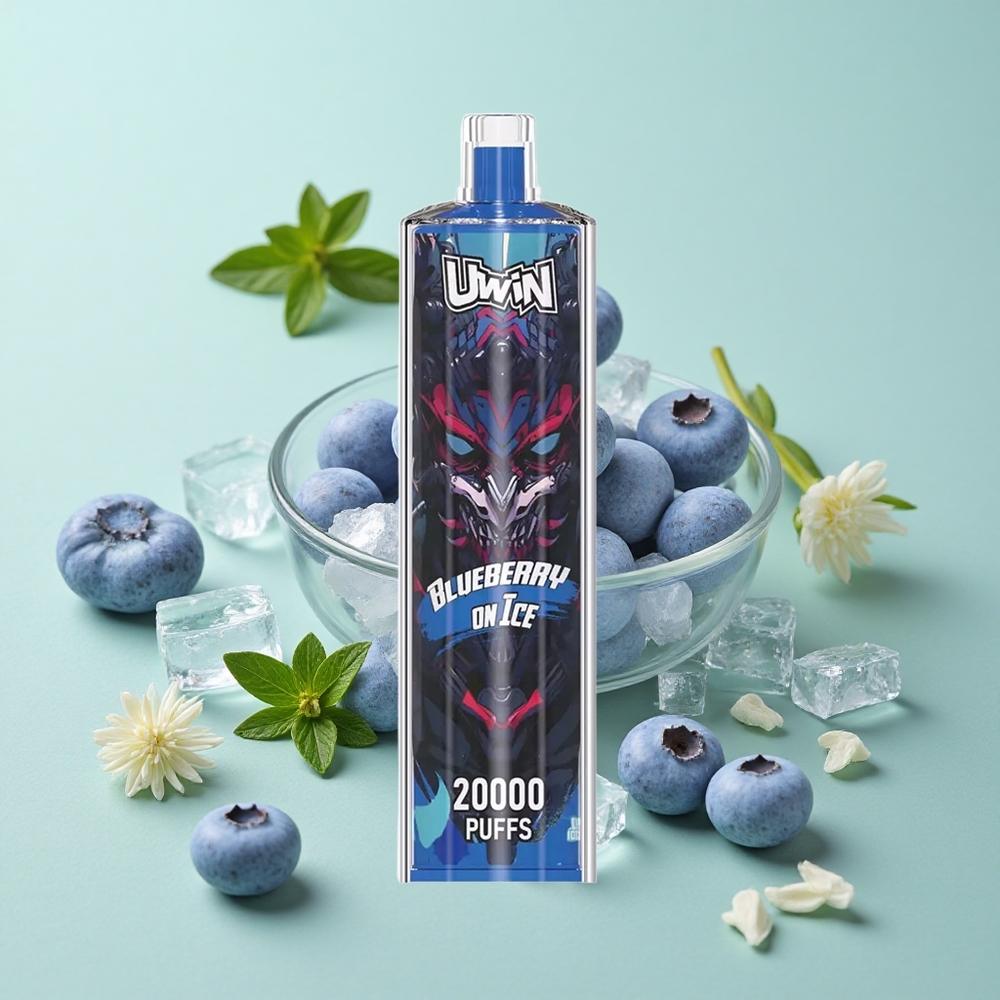 Uwin Shisha Hookah Crystal 20000 Puffs Borovnica Na Ledu Mesh coil