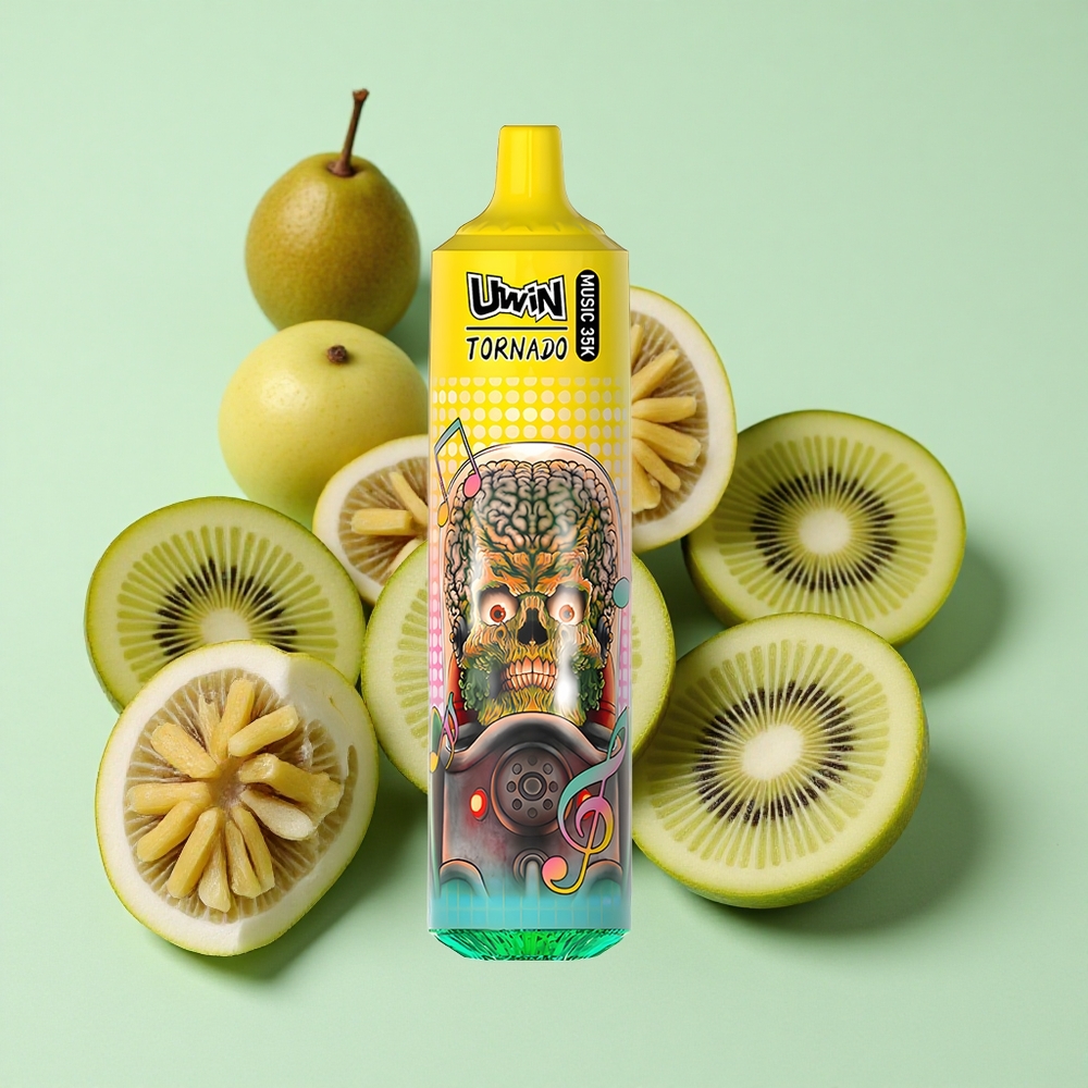 Uwin Tornado 35K Једнократни Вапе 35.000 udara Mrežasti kalem 1.0 Ohm Kiwi Pasiflora Guava